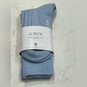 J. Crew Women’s Blue socks. Cashmere Blend and Extremely Soft!
